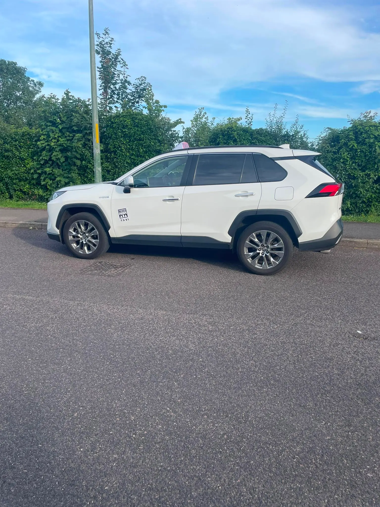 Toyota RAV4 side view — airport transfer taxi for up to 4 passengers, Larkfield, Kent